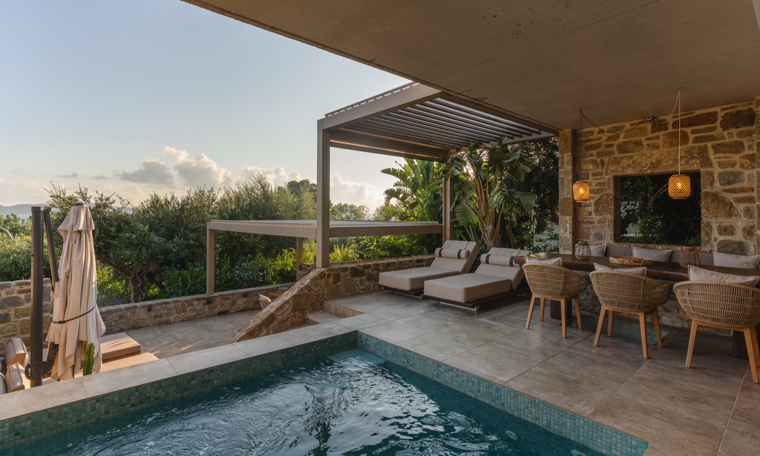 Gialova Hills Luxury Villa with Private Pool, Garden  & Seaview